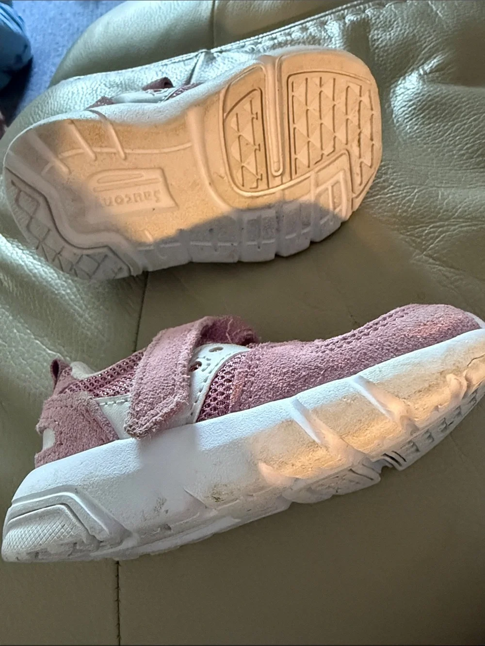Infant Baby Saucony Jazz Lite 2.0 Pink Blush Suede Sneaker Size 4.5